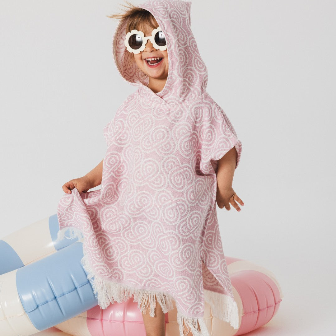 Lasten kylpyponcho - Rose