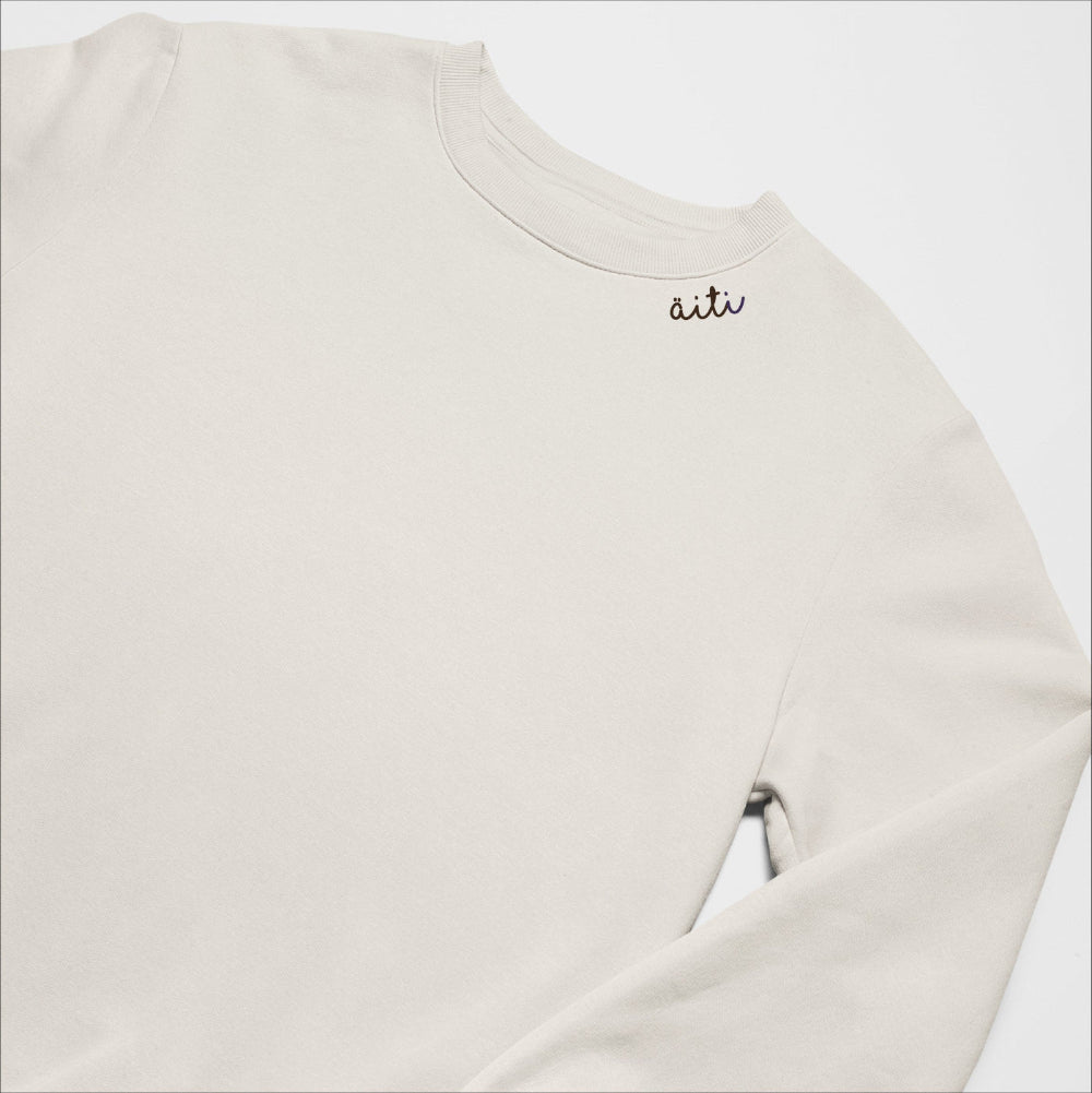 Beige collegepaita idille