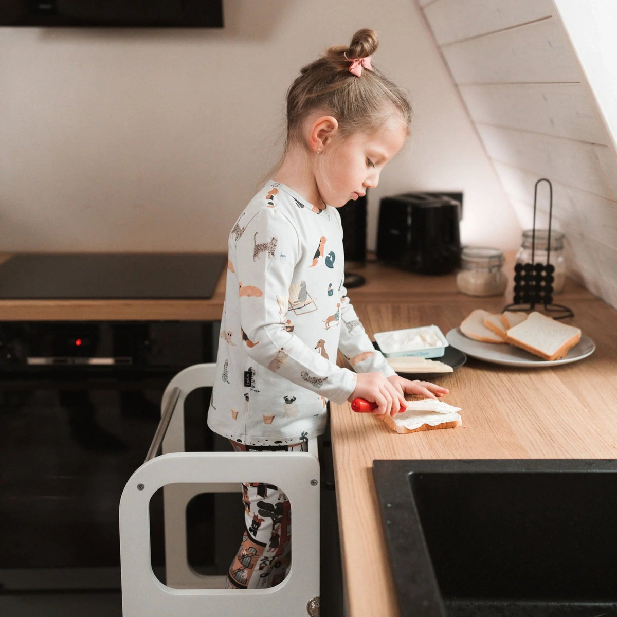 Ette Tete Lasten muunneltava keittiön apujakkara
