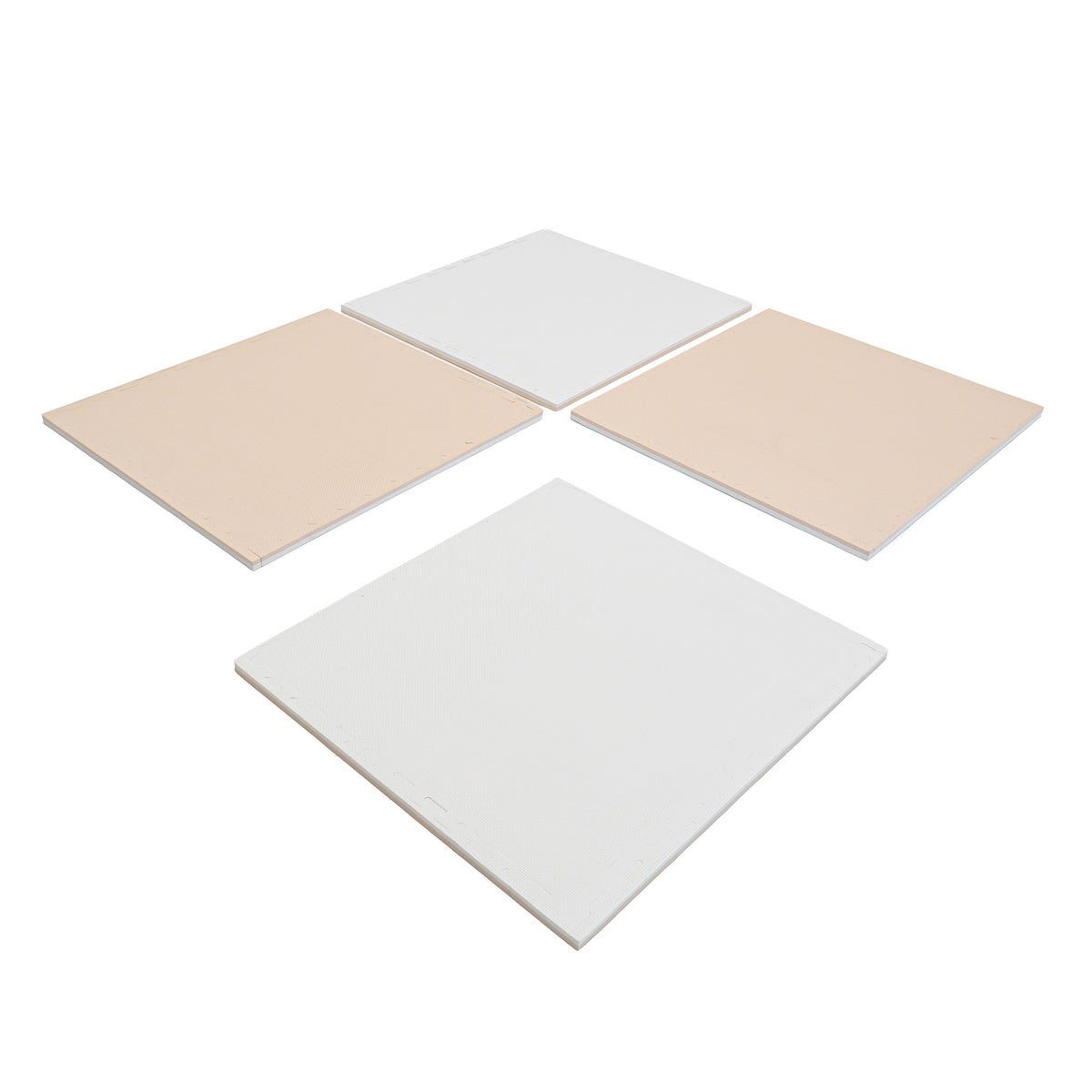 Iglu Iso lasten leikkimatto vaahtomuovipalamatto beige-valkoinen