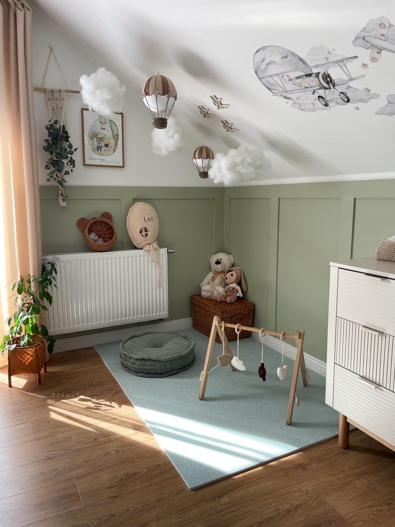 Lasten leikkitilan alusta – vaahtomuovipalapelimatto, Spots Olive