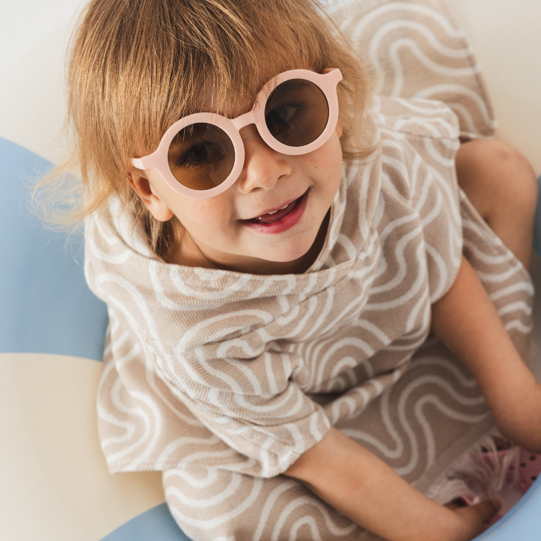 Lasten pyyheponcho bambu - Sand