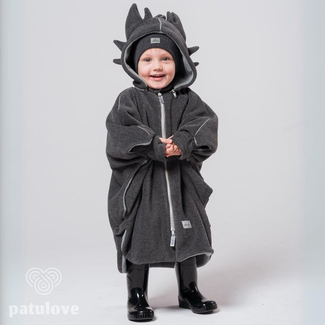 Lasten turvaistuinviitta/autoponcho - Lohikäärme