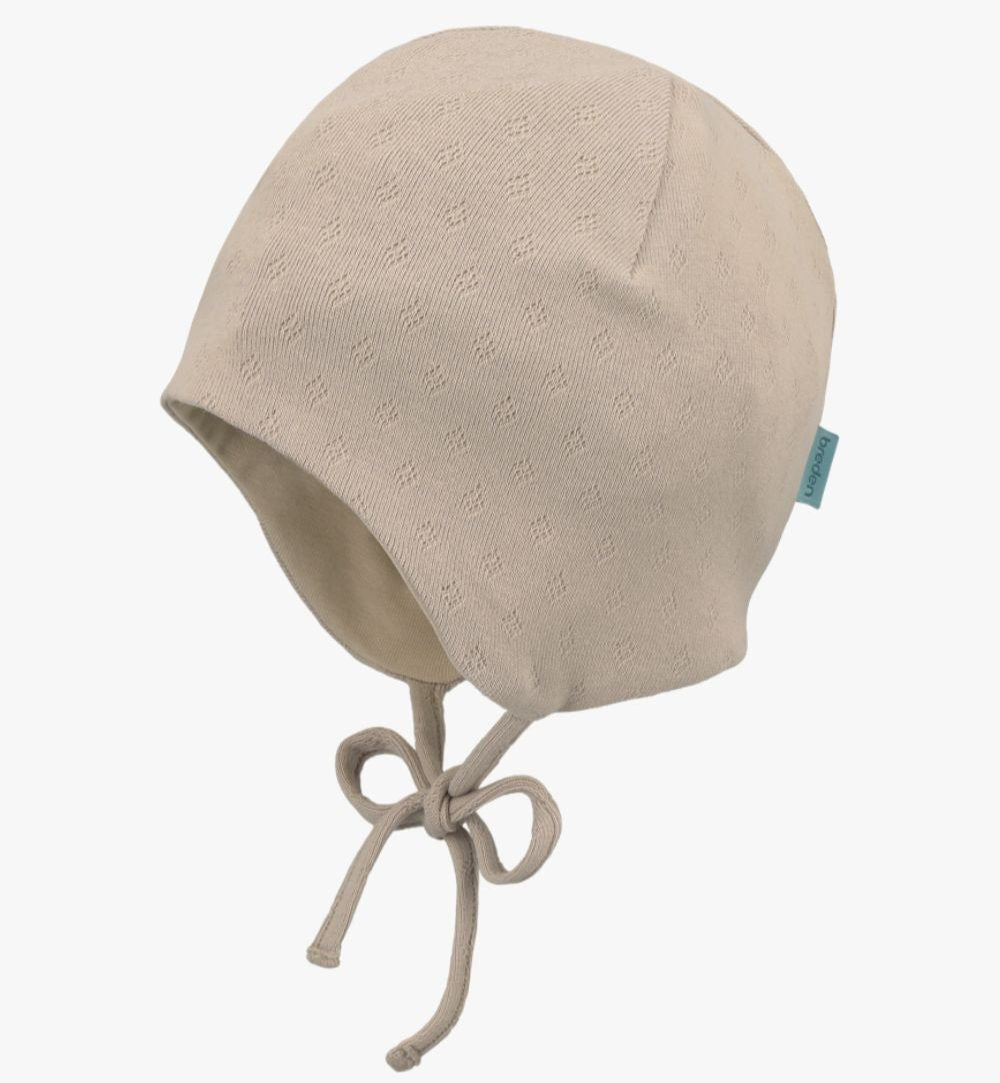 Beige vauvan hattu