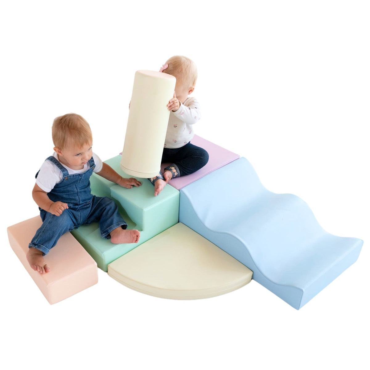 Soft Play leikkimoduulit vaalea Pastelli