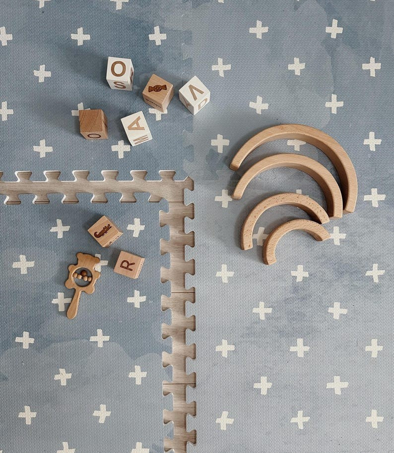 Foam Puzzle Playmat - Cross Azure
