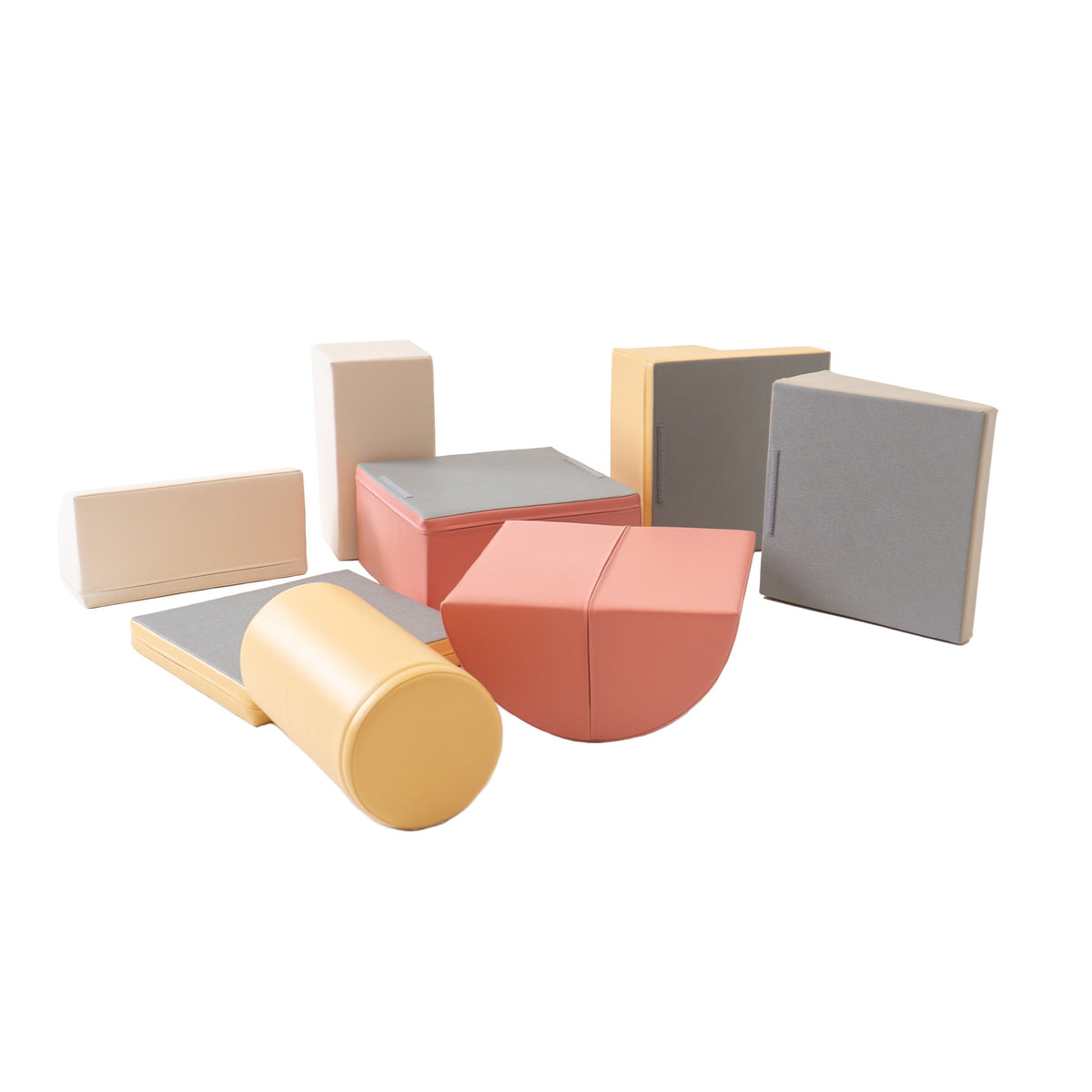 Soft Play, 8 leikkimoduulin-setti - Pastel pink, Adventurer