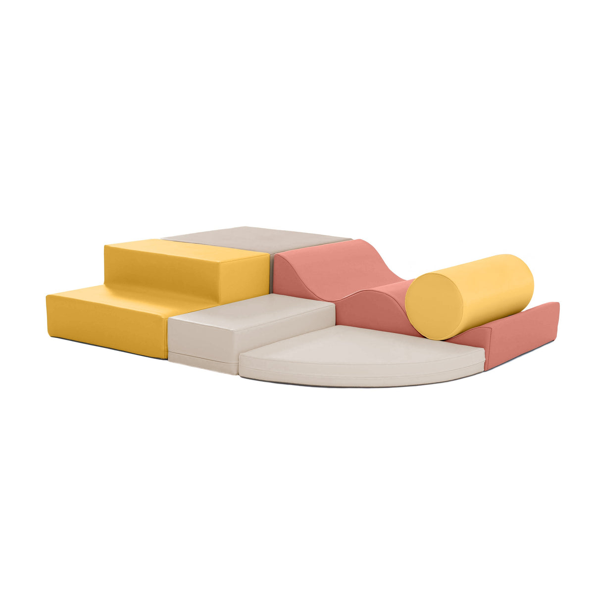 Iglu Soft Play 6 pastel pink lasten leikkimoduulit