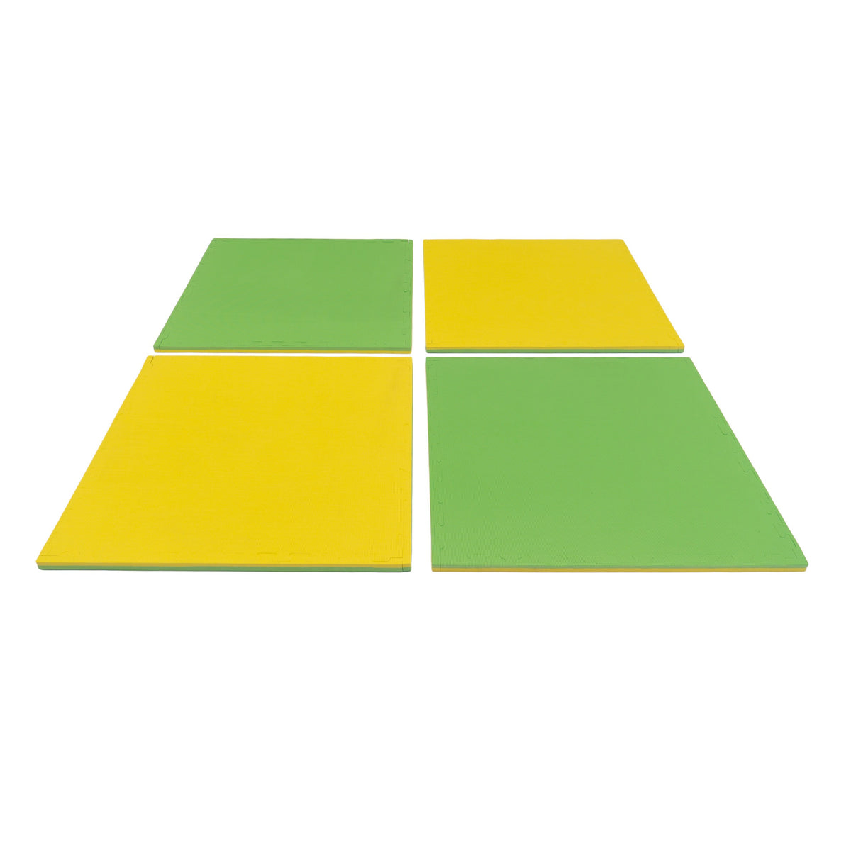 Large Foam Puzzle Mats - Spring Green / Yellow