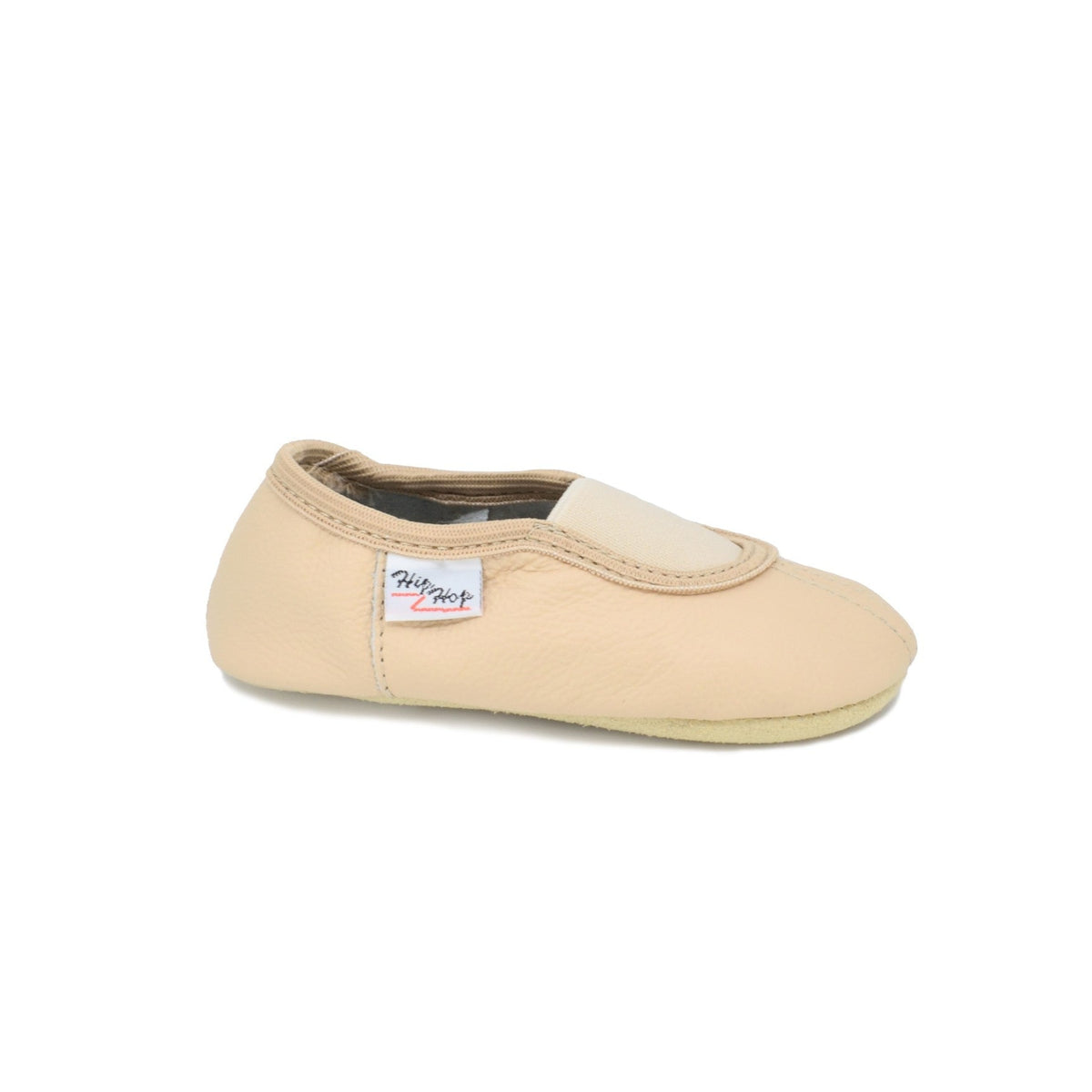 Klassiset lasten nahkatossut kuminauhalla - Beige