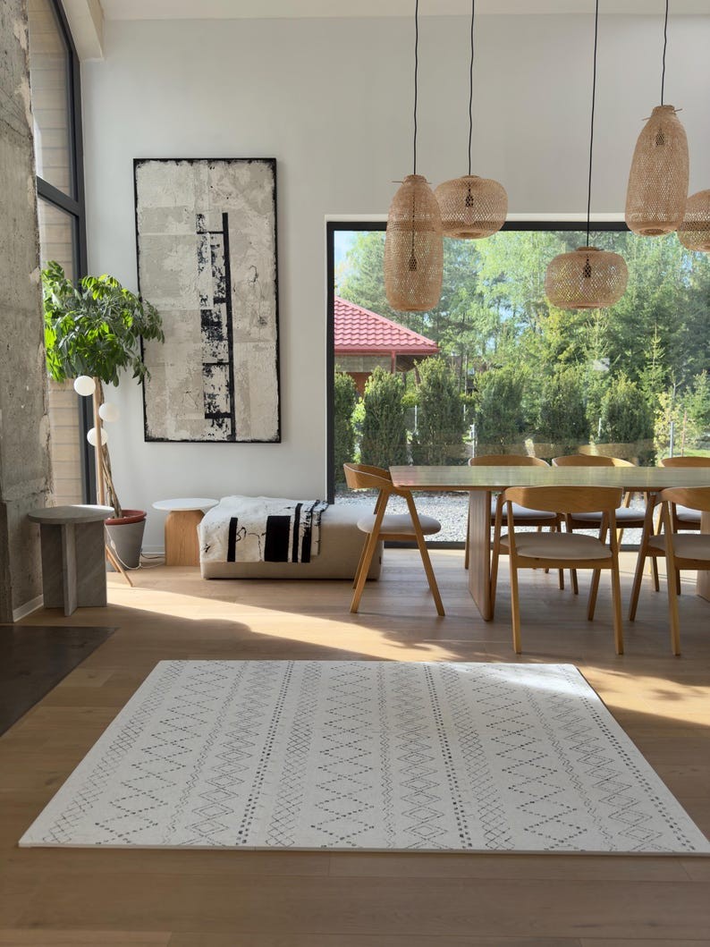 Pehmeä lastenhuoneen palapelimatto, leikkialusta lapsille-boho