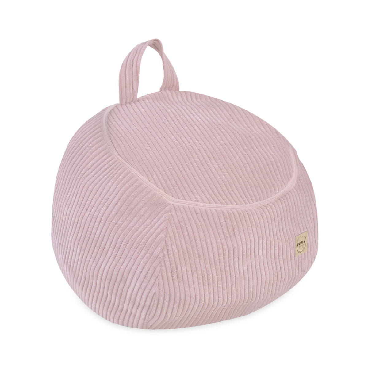 PLUSH NEST säilytyspussi leluille / rahi, vaaleanpunainen sametti - 82x82cm