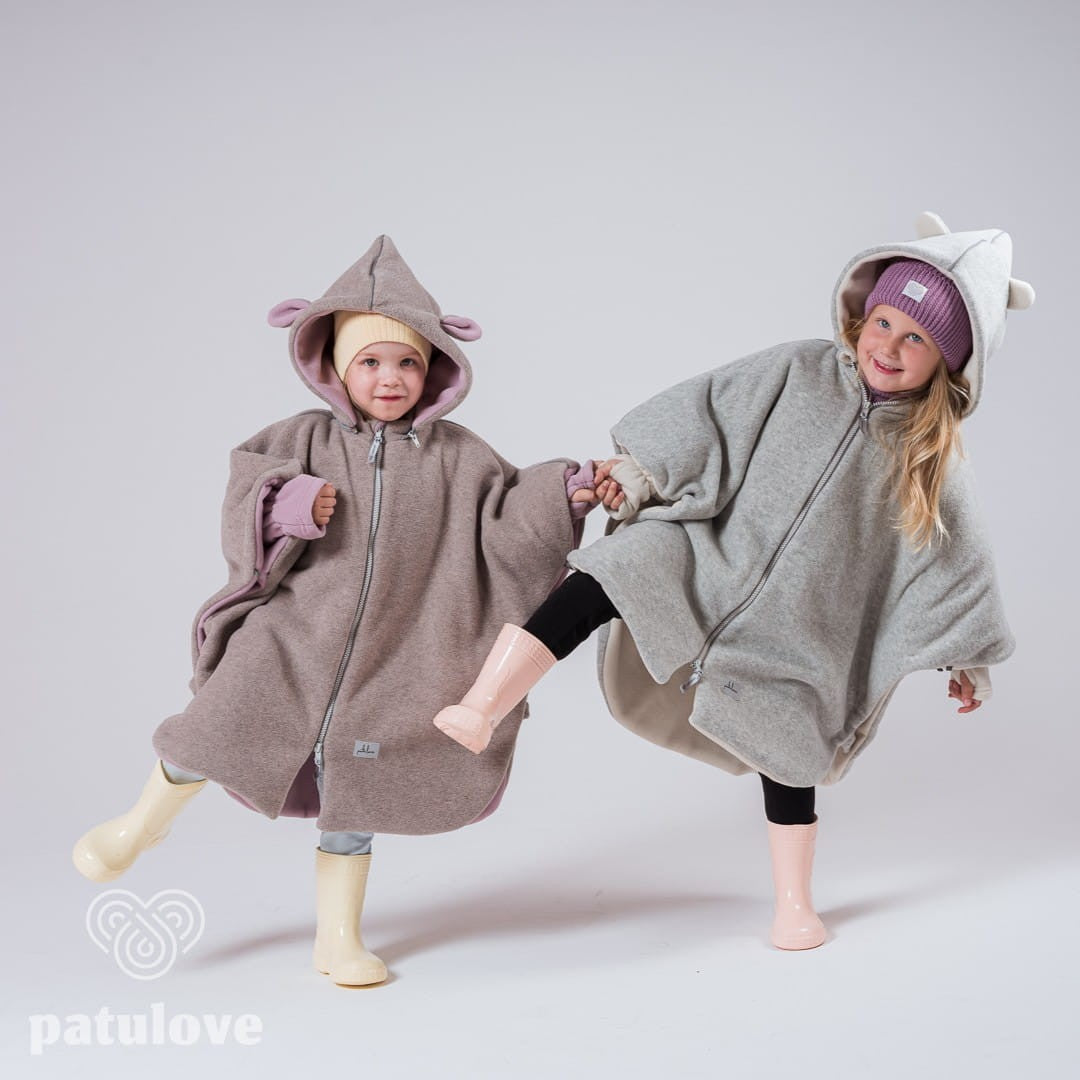 Lasten turvaistuinviitta, autoponcho, Lamb Pink